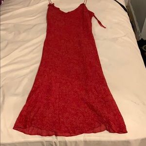 Red Ralph Lauren slip dress